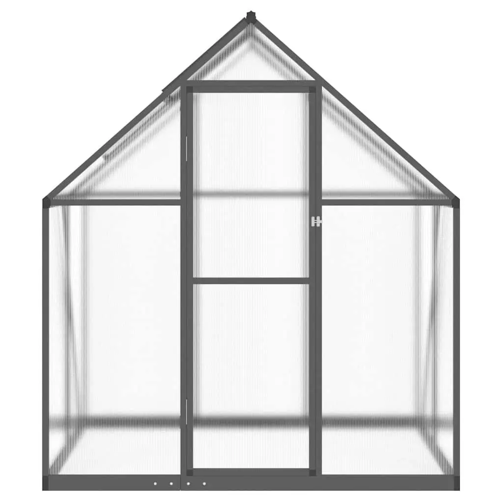 Greenhouse for Garden 169x114x195 cm Aluminium Polycarbonate Anthracite