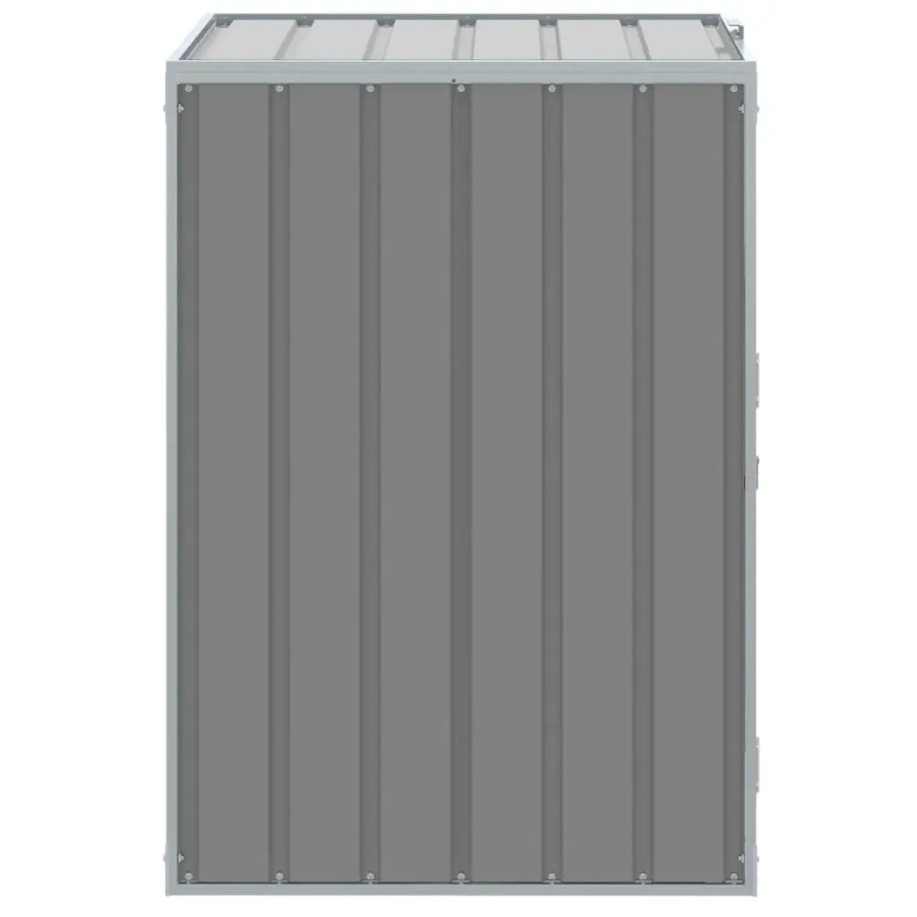 Wheelie Bin Storage Shed Outdoor Garden Single Grey 72x81x115cm
