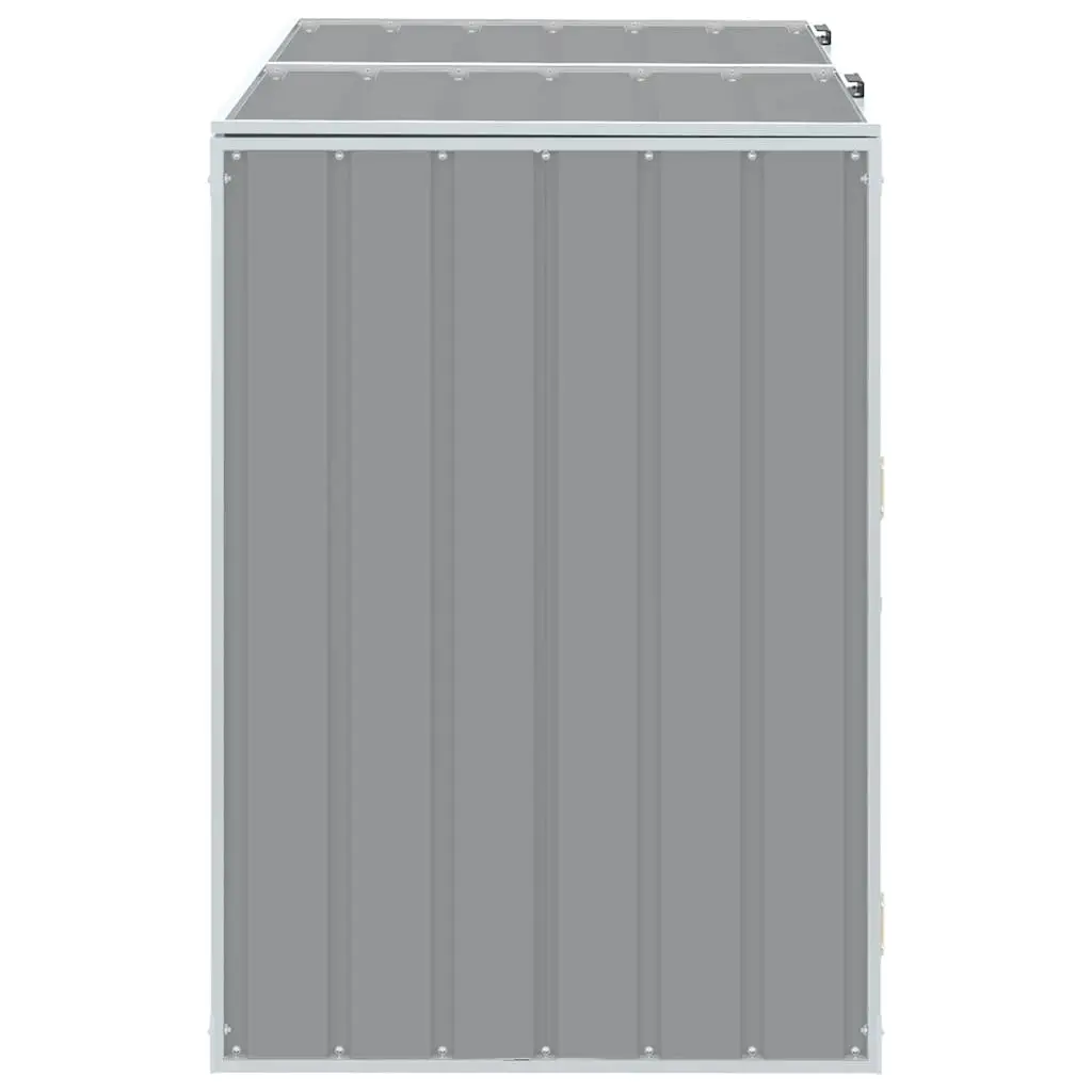 Grey Garden Waste Storage Double Bins