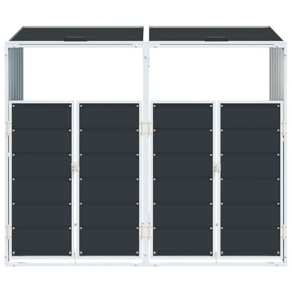 Wheelie Bin Storage Double Bins Anthracite Garden Waste Container Enclosure