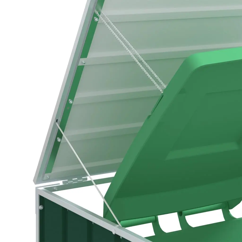 Wheelie Bin Storage Outdoor Garden Green Triple Bins Enclosure 216 x 81 x 115 cm