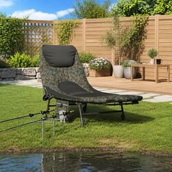 Specification-Rich Foldable Fishing Bed with Mud Feet