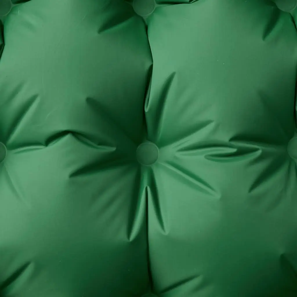 Self Inflating Camping Mattress Single Person Sleeping Pad with Pillow Green
