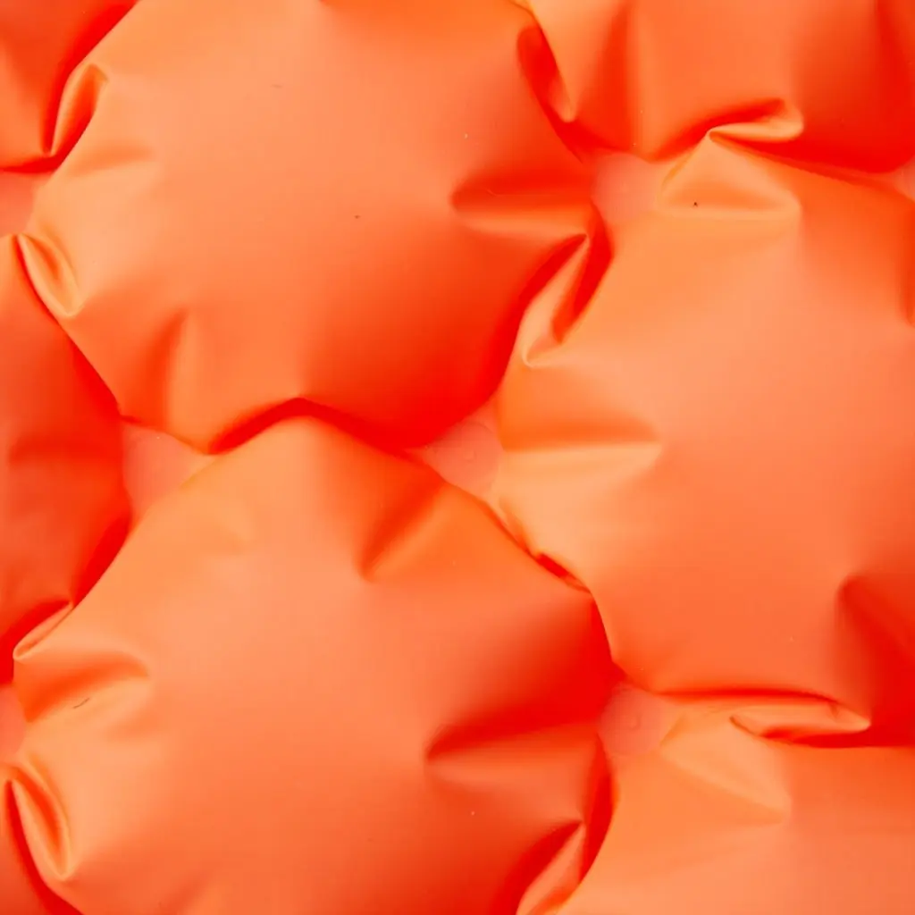 Self Inflating Camping Mattress 2-Person with Pillows Sleeping Pad Orange
