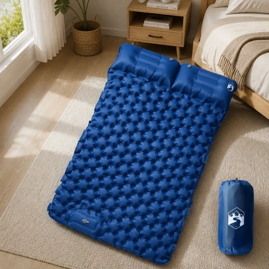 Self-Inflating 2-Person Sleeping Pad with 8.5 cm Thickness