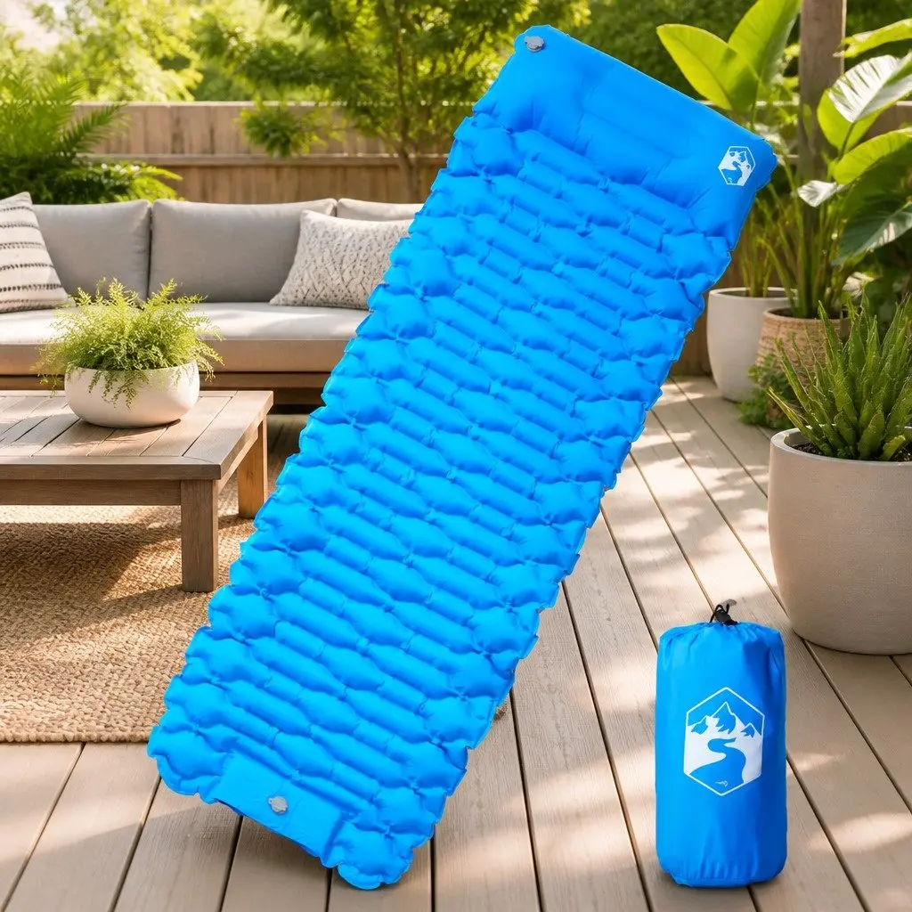 Self Inflating Camping Mattress with Pillow
