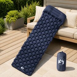 Inflatable Camping Mattress Specifications: 1-Person, Grey