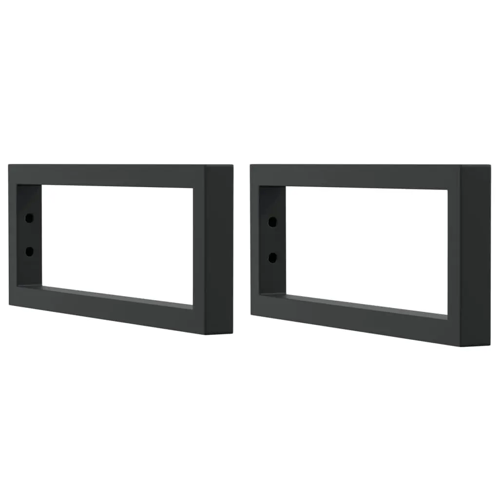 Rectangular Steel Shelf Brackets for Washbasin Wall Mount Storage Support 2 pcs