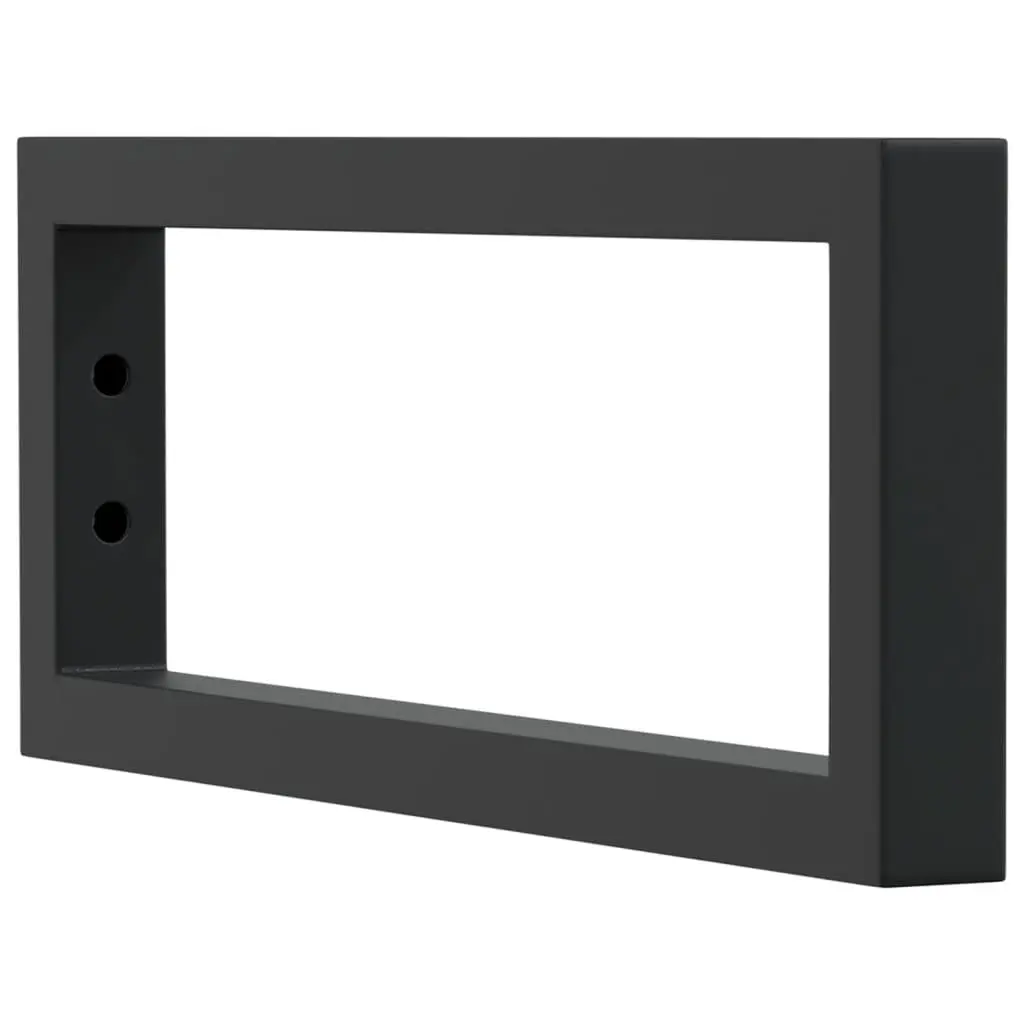 Rectangular Steel Shelf Brackets for Washbasin Wall Mount Storage Support 2 pcs