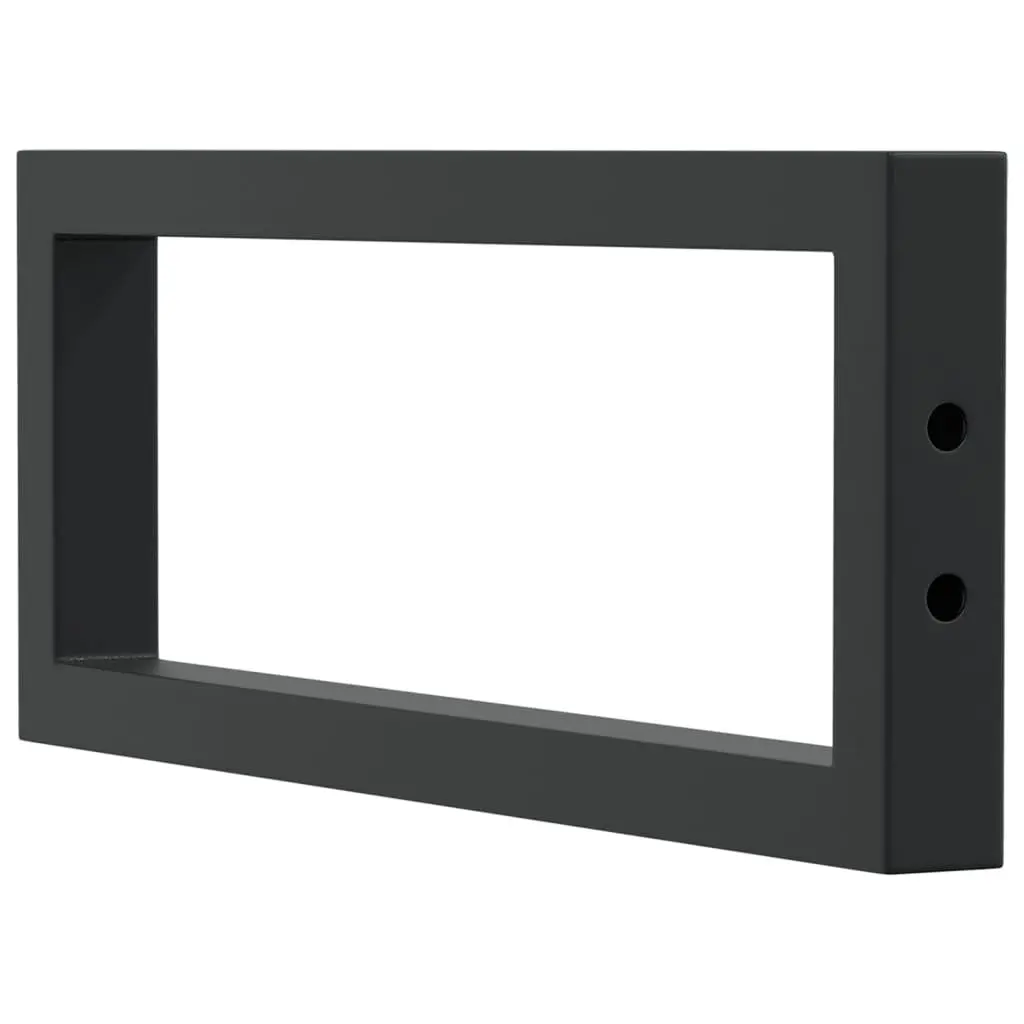 Rectangular Steel Shelf Brackets for Washbasin Wall Mount Storage Support 2 pcs
