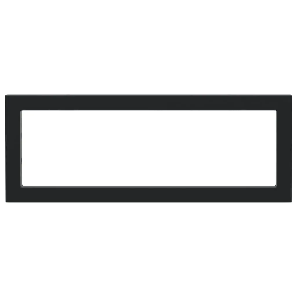 Rectangular Steel Shelf Brackets for Washbasin Wall Mount Storage Support 2 pcs