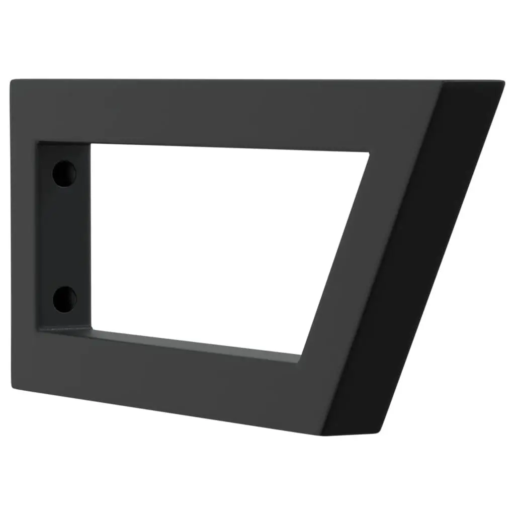 Trapezium Shelf Brackets Black 2 pcs Steel for Washbasin