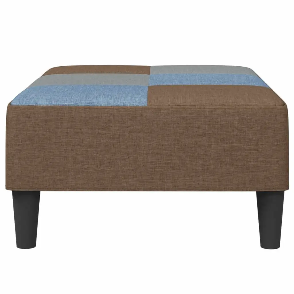 Ottoman Footstool Living Room Multicolour Fabric 77 x 55 x 31 cm