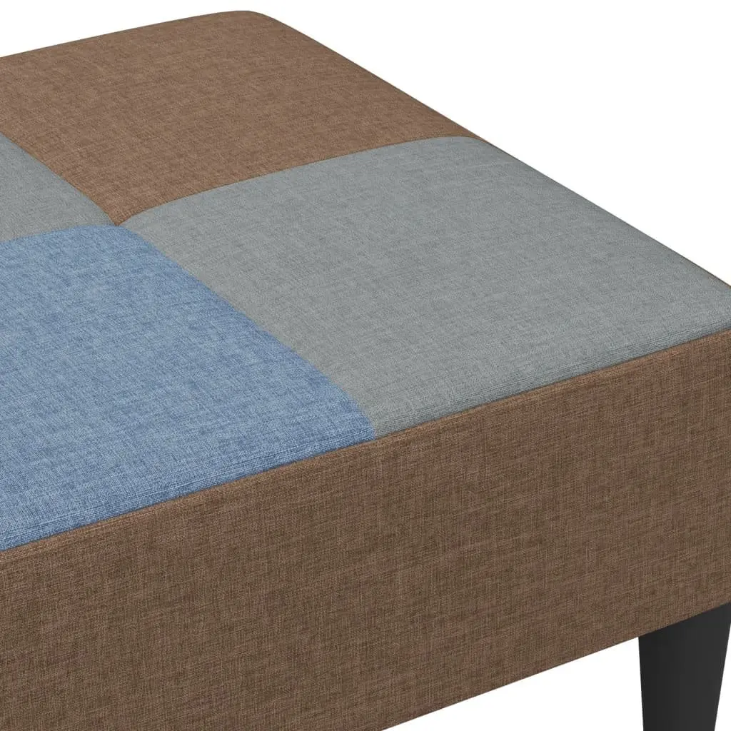Ottoman Footstool Living Room Multicolour Fabric 77 x 55 x 31 cm