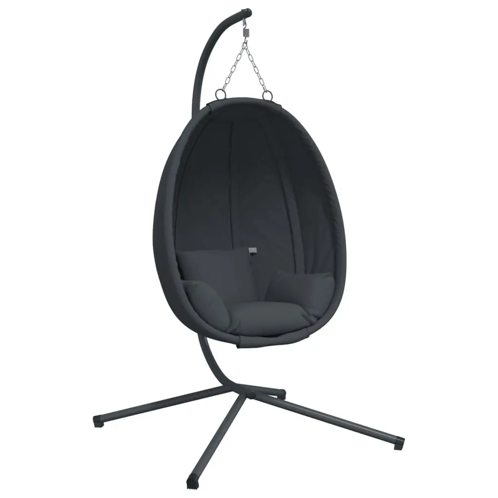 Hanging Egg Chair with Stand Outdoor Garden Patio Relaxation