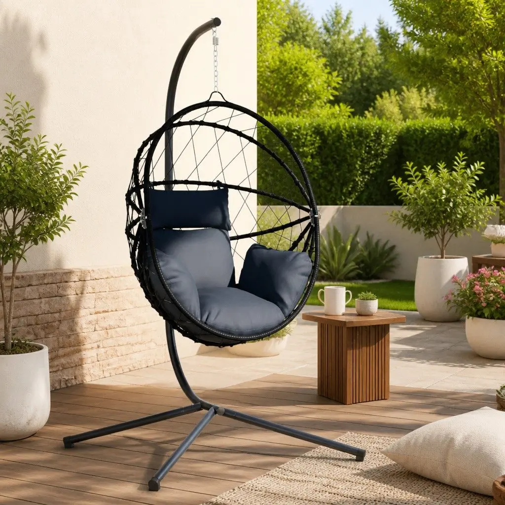Hanging Egg Chair with Stand