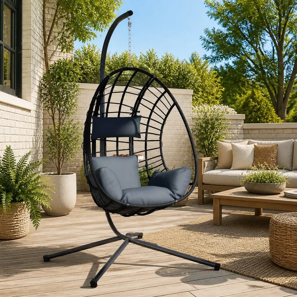 Hanging Egg Chair with Stand