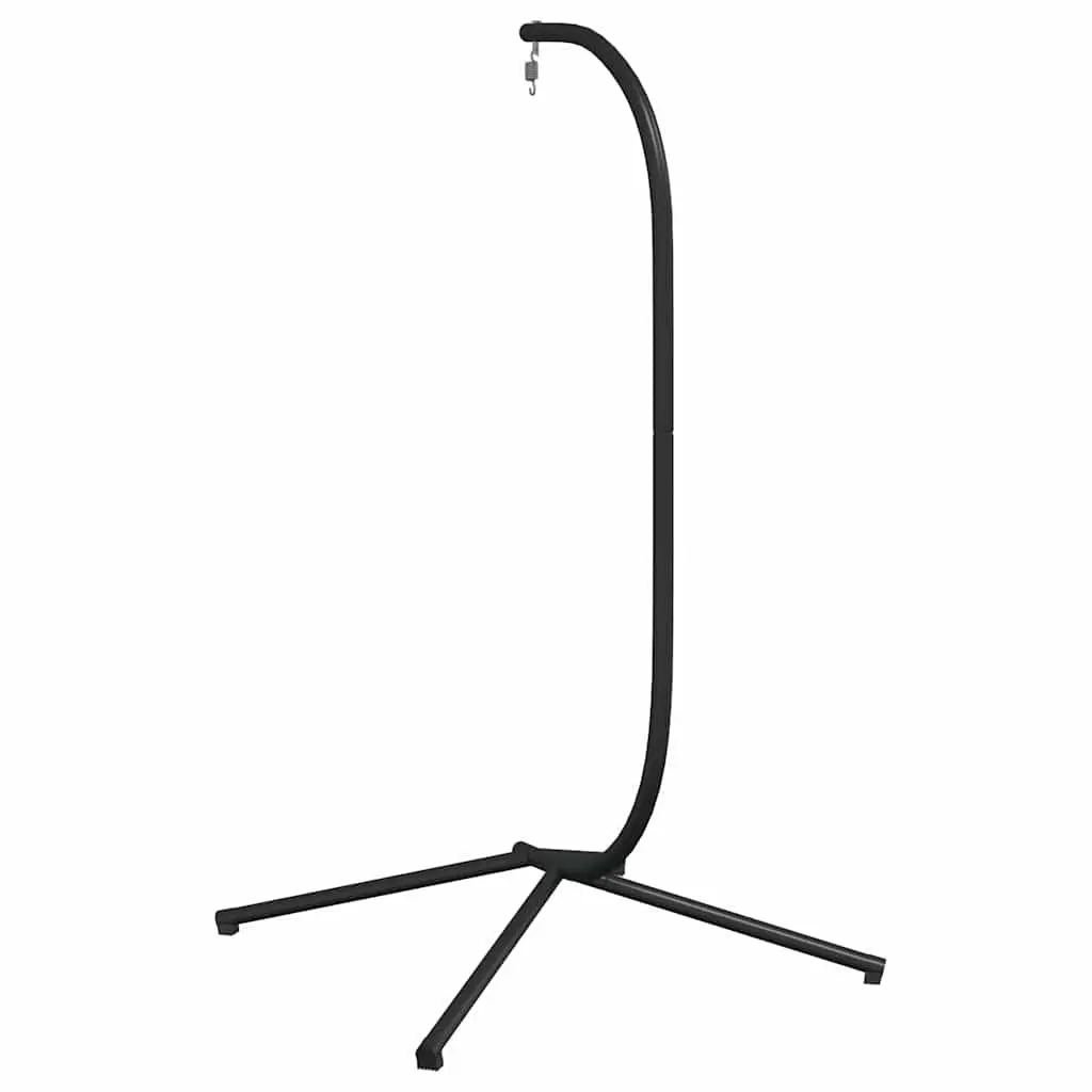 Black Steel Hanging Chair Stand