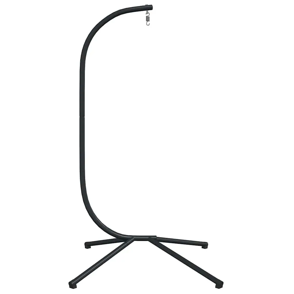 Black Steel Hanging Chair Stand