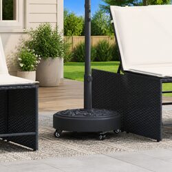 Specifications of Round Parasol Base with Wheels
