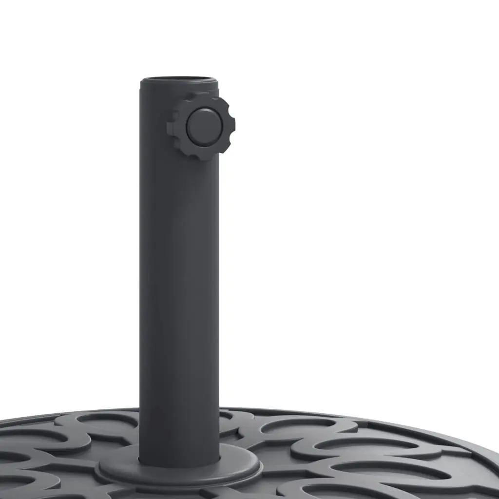 Round Parasol Base Umbrella Stand Outdoor Garden 12kg Ø38 Ø48mm Pole Adapter