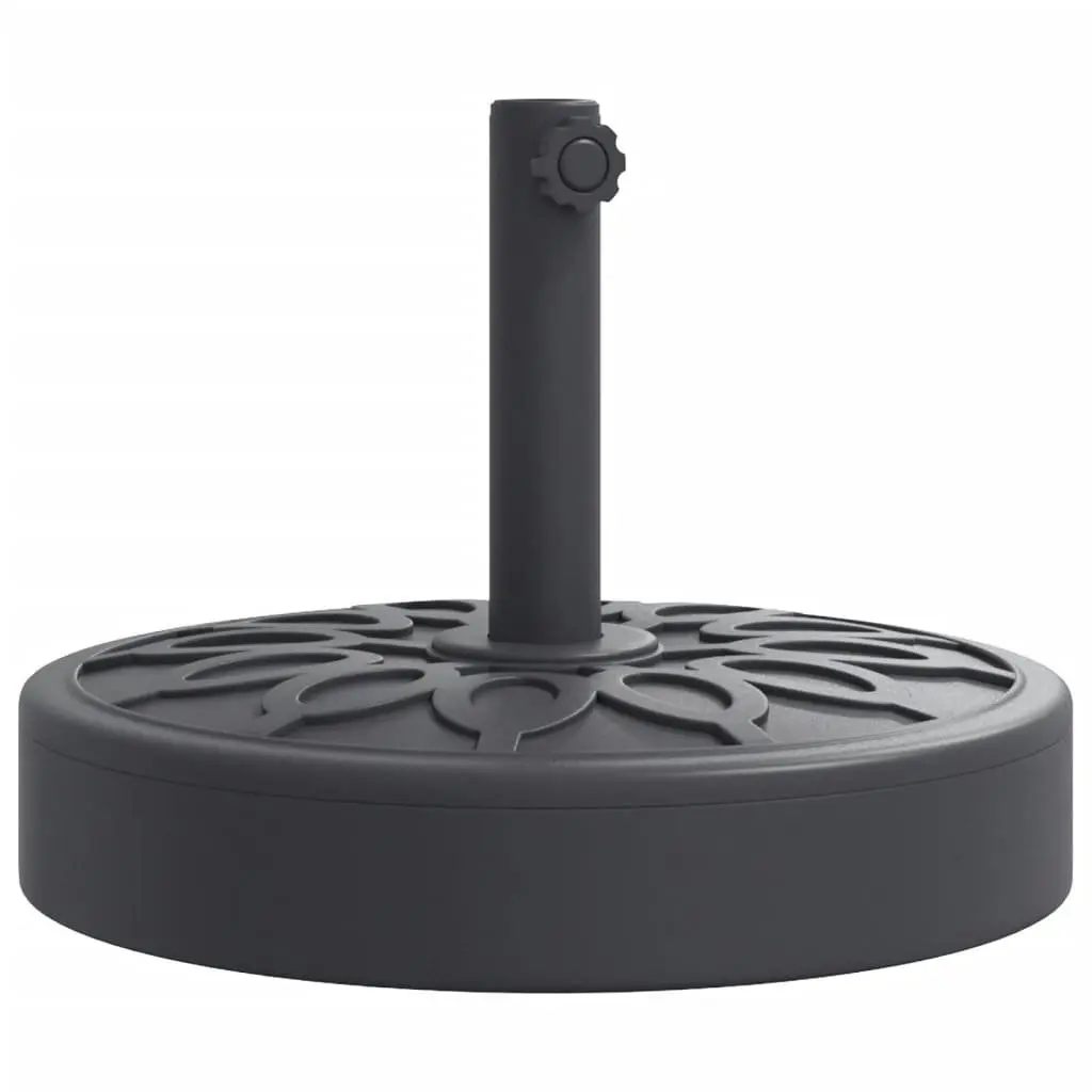 Parasol Base Outdoor Umbrella Stand 25kg Black Ø38 Ø48mm