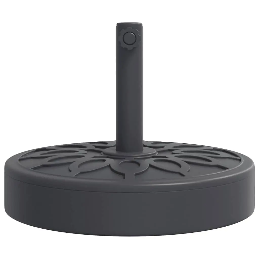 Parasol Base Outdoor Umbrella Stand 25kg Black Ø38 Ø48mm