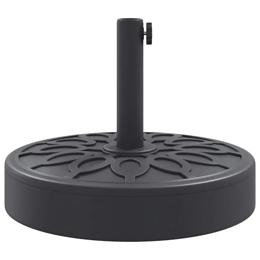Parasol Base Outdoor Umbrella Stand 25kg Black Ø38 Ø48mm