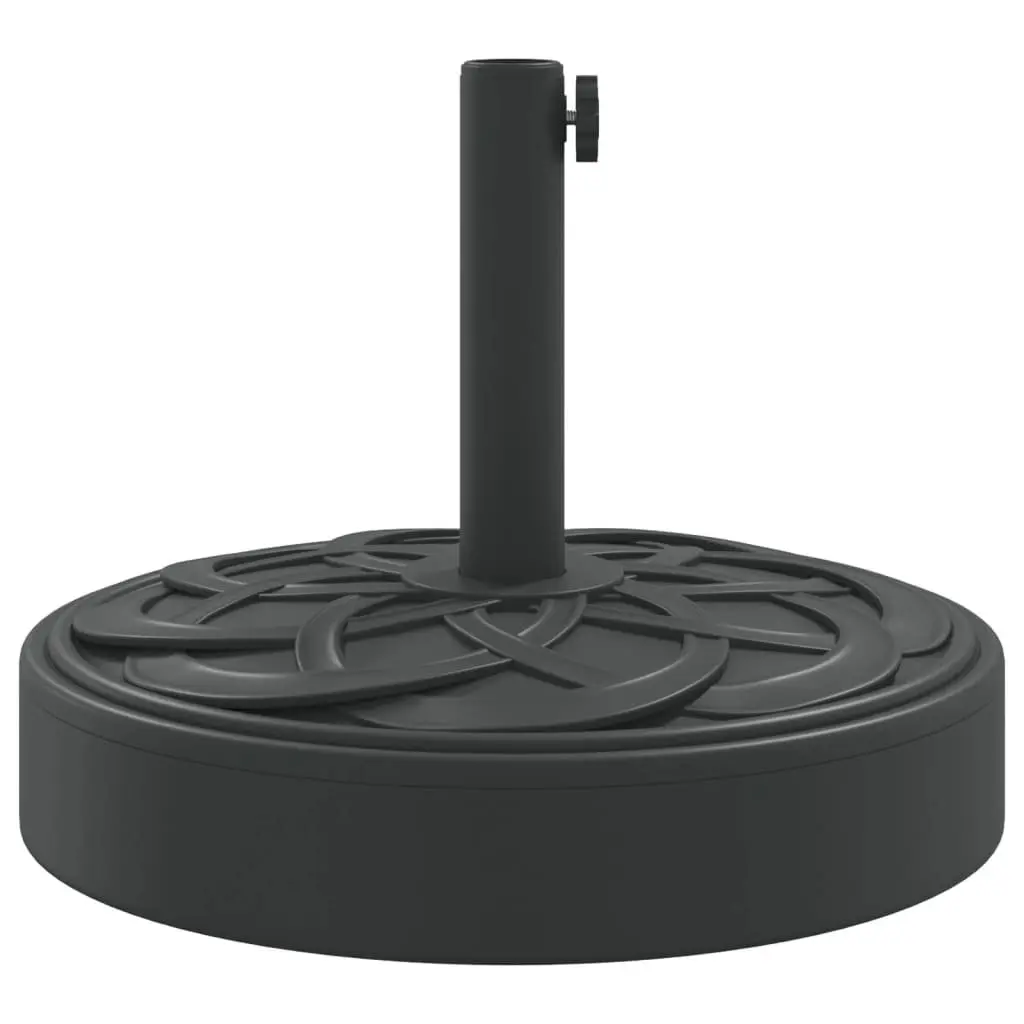 Parasol Base Outdoor Garden 25kg Round Umbrella Stand Black