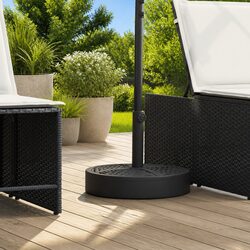 25 kg Round Parasol Base Specifications with Adaptors