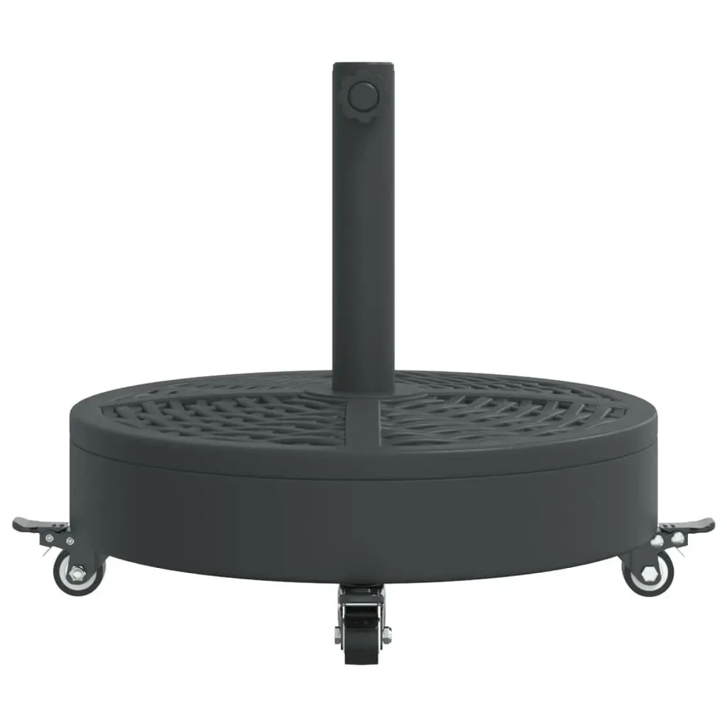 27 kg Round Parasol Base with Wheels and Adaptors