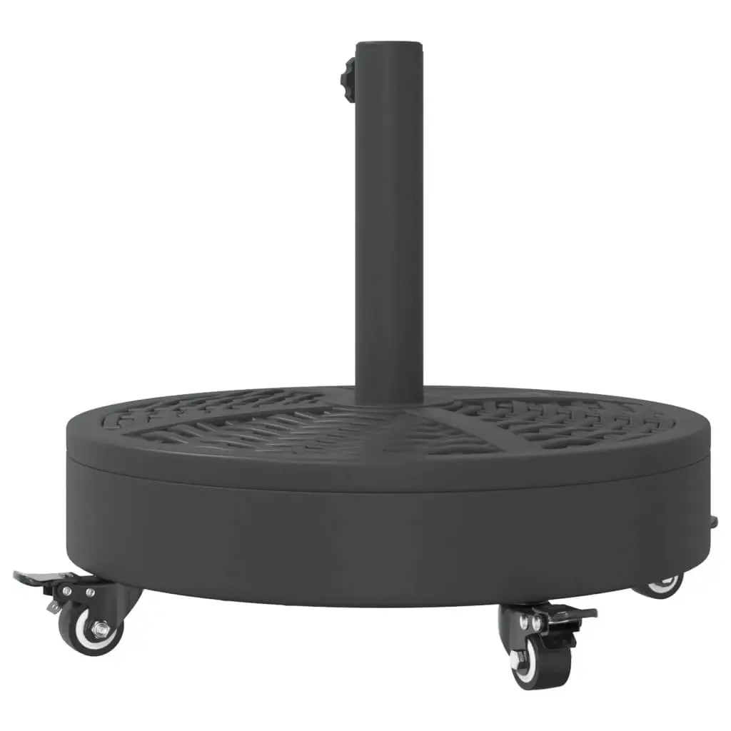 27 kg Round Parasol Base with Wheels and Adaptors