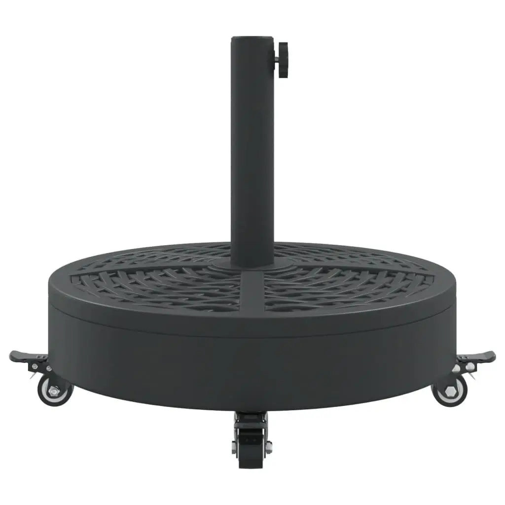 27 kg Round Parasol Base with Wheels and Adaptors
