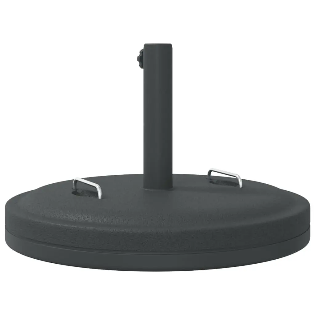 Round Parasol Base with Handles 25 kg Stable Outdoor Umbrella Stand Pole Adaptor