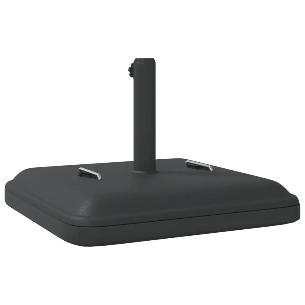 Parasol Base Square Black Stable Umbrella Foundation Concrete Filled Handles