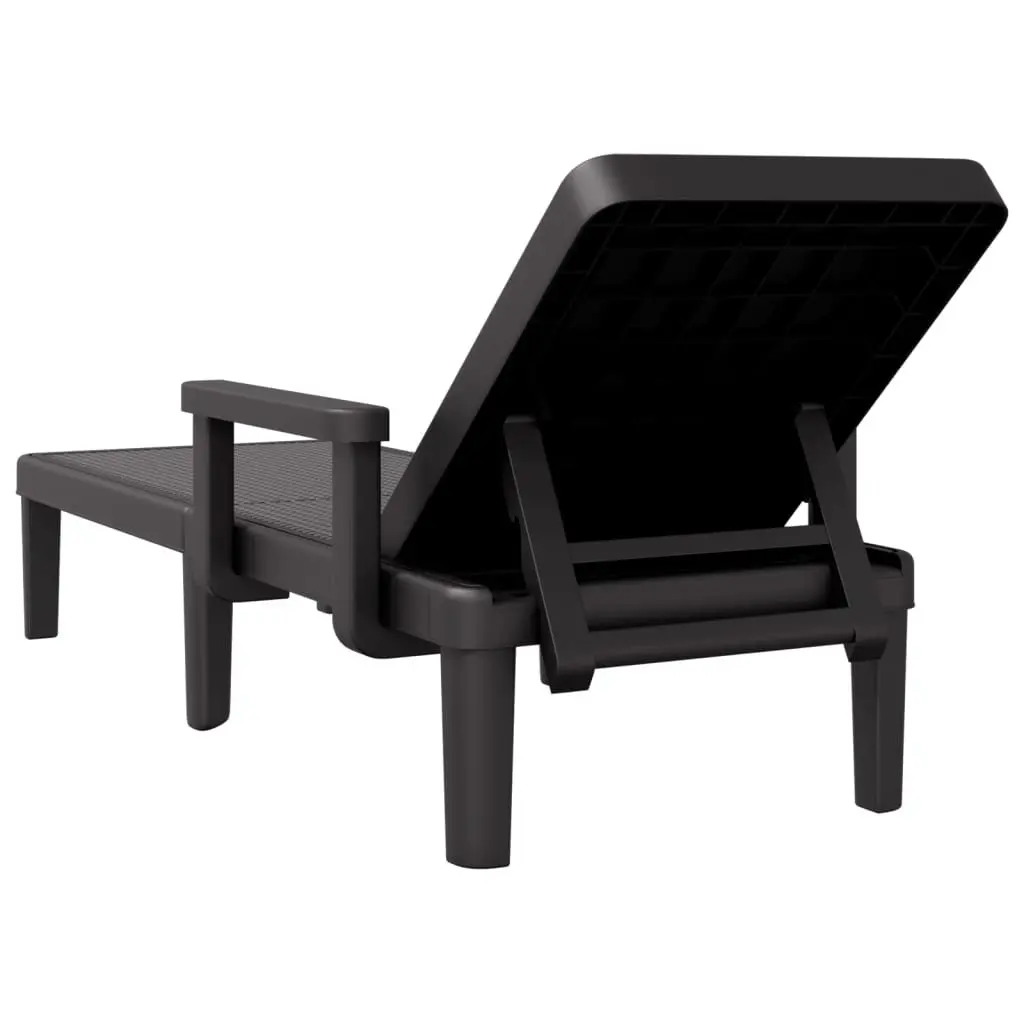 Sun Lounger Outdoor Patio Garden Furniture 155.5 x 57 x 28 cm