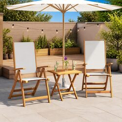 Specifications for Folding Garden Chairs 2 pcs Brown