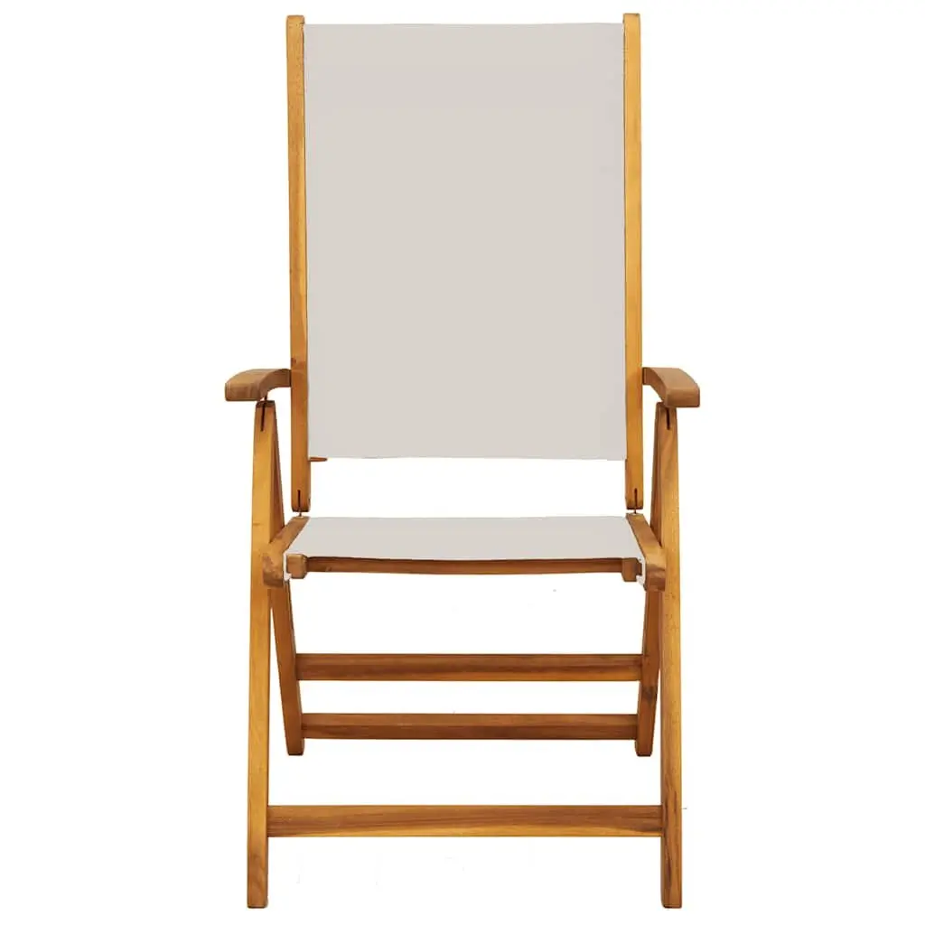 Folding Garden Chairs 2 pcs Brown