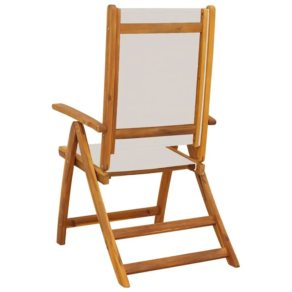 Folding Garden Chairs 2 pcs Brown