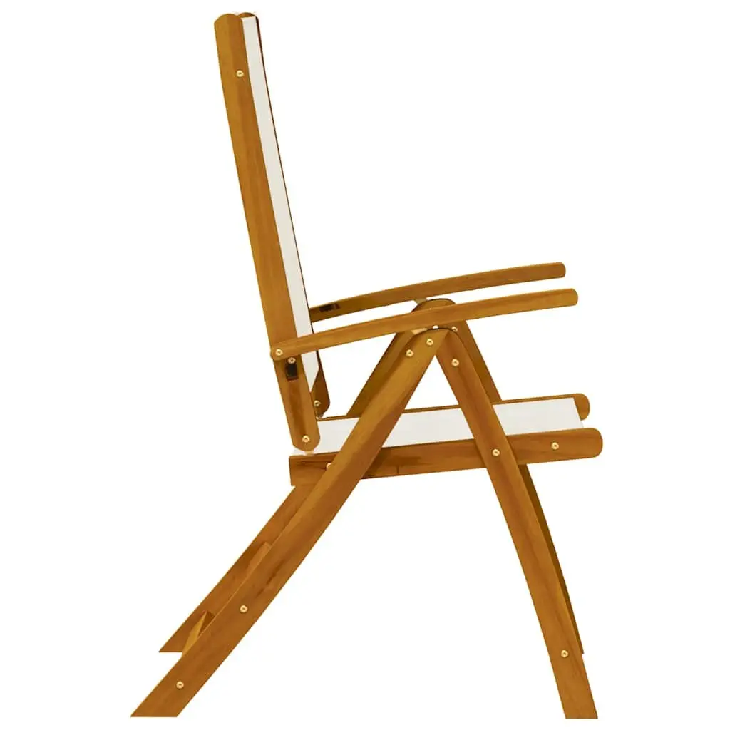 Folding Garden Chairs 2 pcs Brown