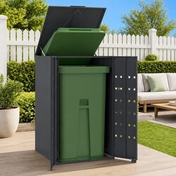 Single Bin Storage Unit - Anthracite Steel Construction