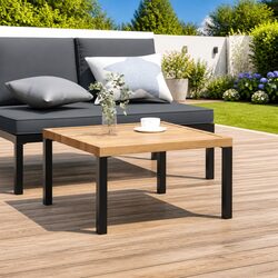 Black Aluminium Coffee Table: Dimensions 65x65x40 cm