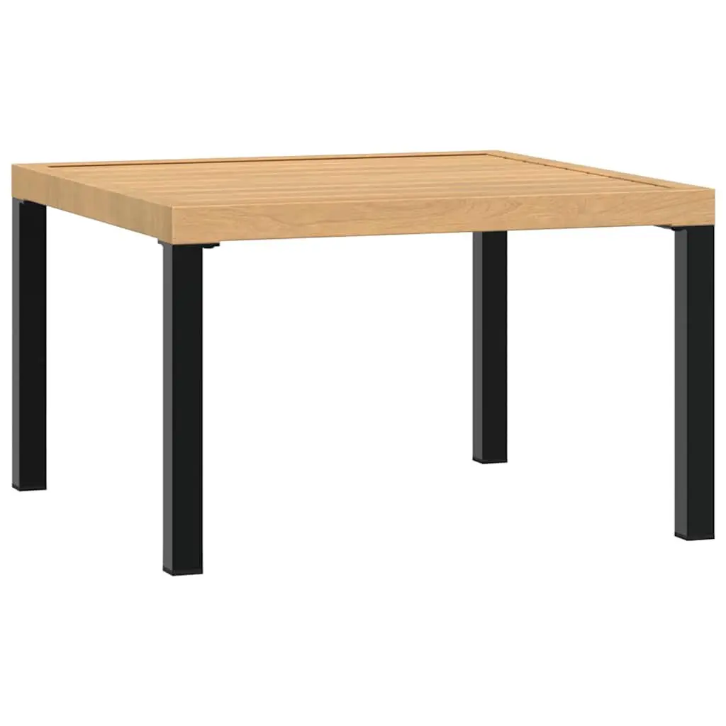 Garden Coffee Table Outdoor Patio Furniture Black Square 65x65x40cm