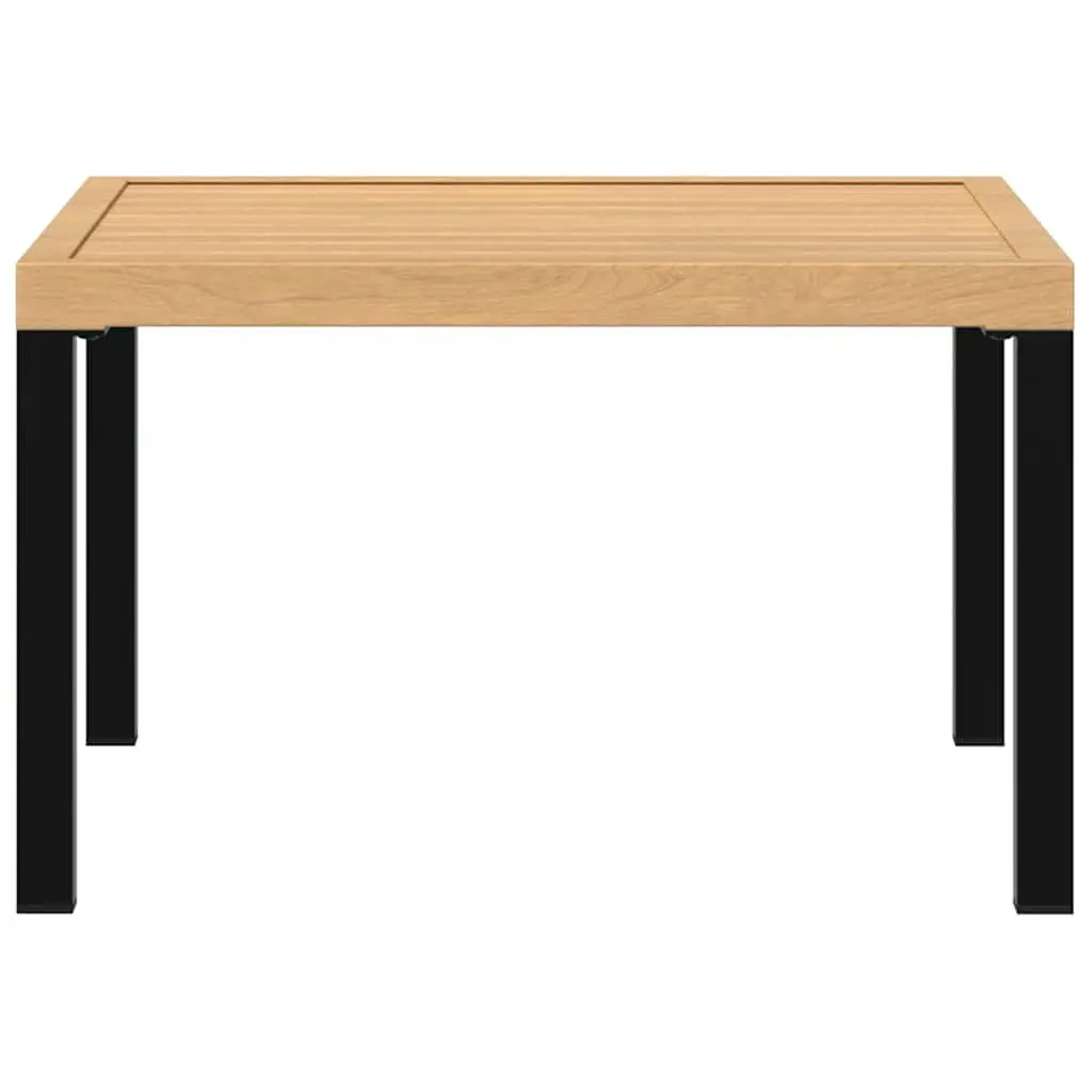 Garden Coffee Table Outdoor Patio Furniture Black Square 65x65x40cm