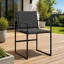 Specifications for Outdoor Garden Chairs Set of 4 - Black