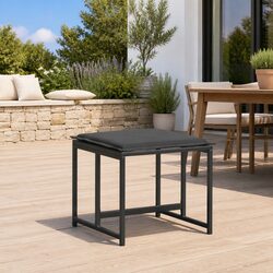 Durable 4-Piece Outdoor Stools Set with Cushions