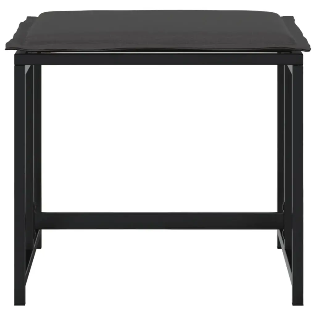 4-Piece Outdoor Stools Set with Cushions