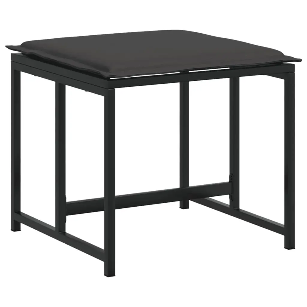 4-Piece Outdoor Stools Set with Cushions