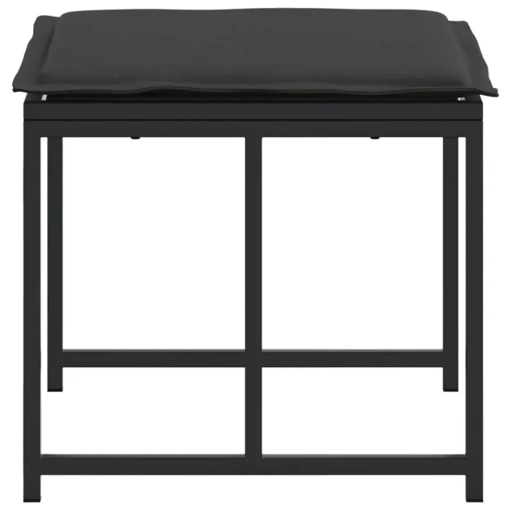 4-Piece Outdoor Stools Set with Cushions