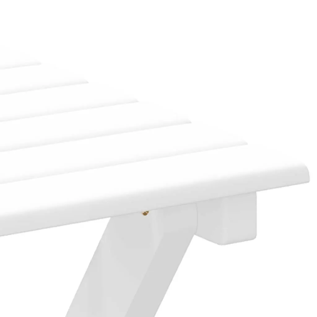 Foldable Side Table Indoor Outdoor White Poplar Wood Lightweight Portable